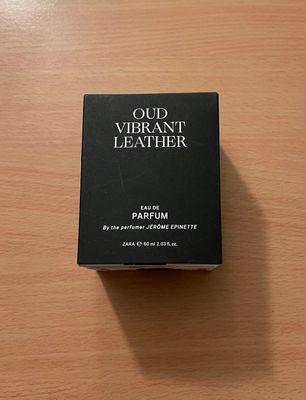 Zara VIBRANT LEATHER OUD EDP 60 ML (2.03 FL. OZ) MENS WOODY EAU DE PARFUM/A WARM, ELEGANT AND LONG-LASTING FRAGRANCE