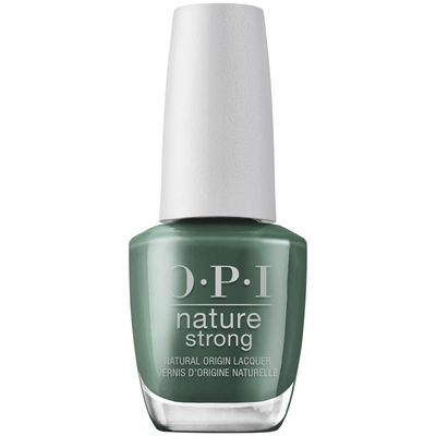 OPI Nature Strong Leaf by Example | Opaque Dark Green Crme Natural Origin Nail Polish | Plant Based, Vegan, Cruelty Free