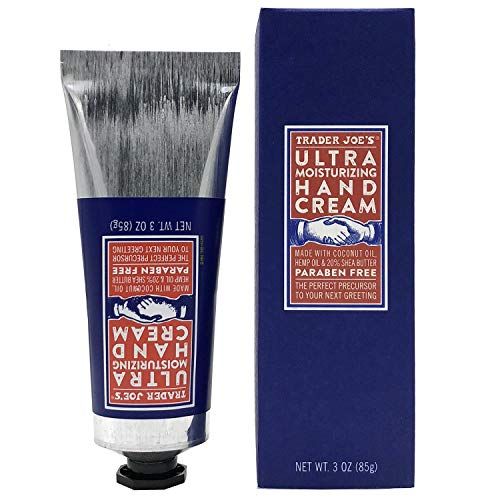 Trader Joes Ultra Moisturizing Hand Cream - 20 Pure Shea Butter, Enriched with Hemp Seed Oil &amp; Coconut Oil essential fatty acids, Paraben Free, skin-friendly Antioxidant Vitamins C &amp; E, 3 oz.