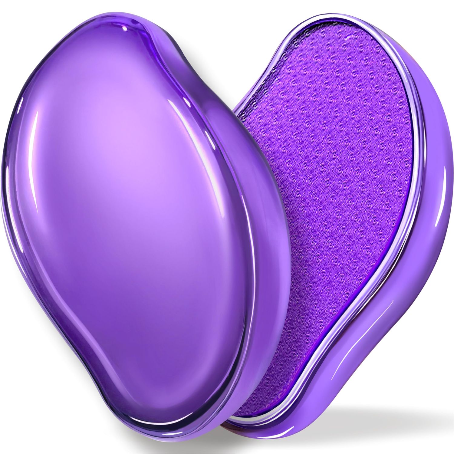 GABOX Nano Glass Pro Foot File - Callus Remover for Feet - Heel Foot Scrubber Dead Skin Exfoliator - Pedicure SPA Tool for Women &amp; Men - Removedor de Callos en Los Pies - Crystal Purple
