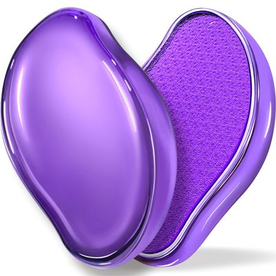 GABOX Nano Glass Pro Foot File - Callus Remover for Feet - Heel Foot Scrubber Dead Skin Exfoliator - Pedicure SPA Tool for Women &amp; Men - Removedor de Callos en Los Pies - Crystal Purple