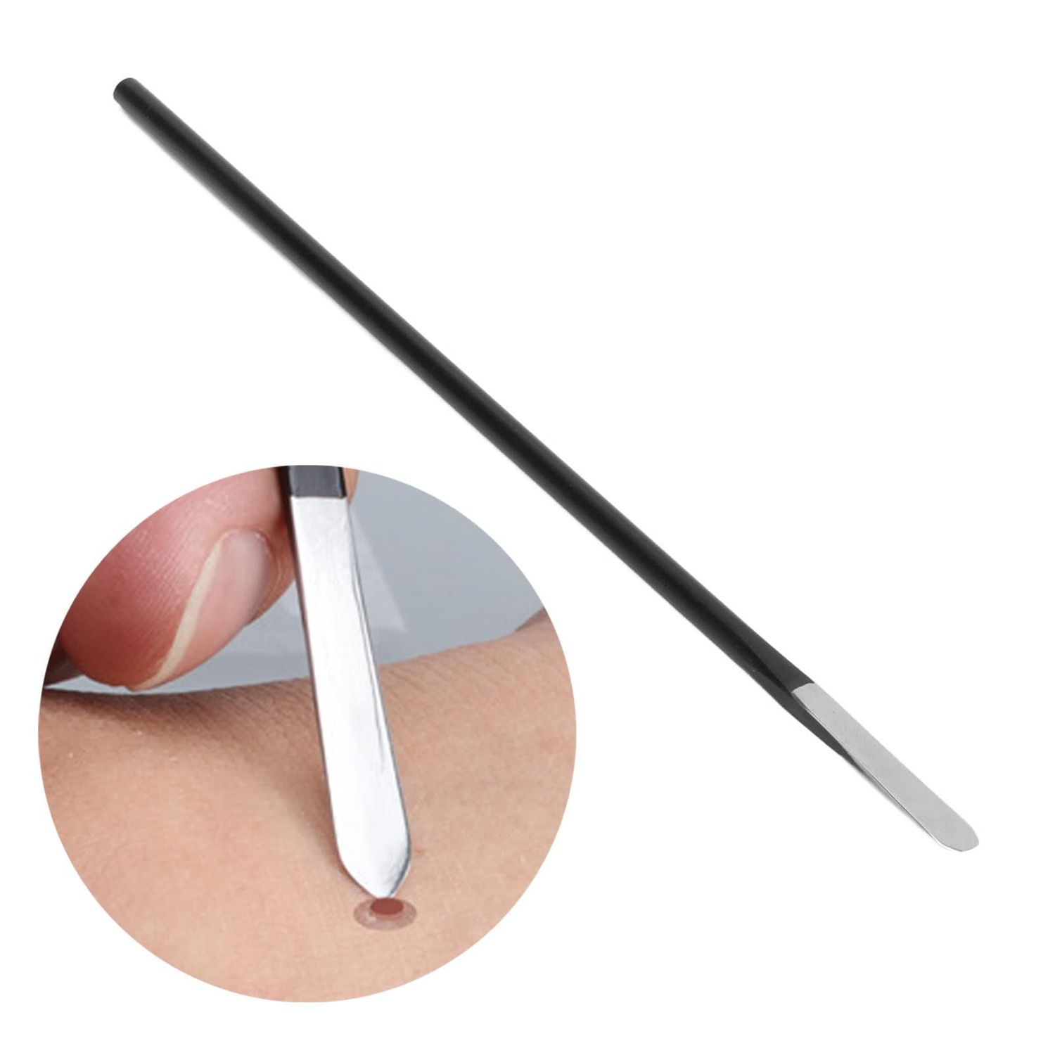 Corn Remover Tool, Pedicure Tools for Feet, Stainless Steel Pedicure Knife Corn Removers for Toes with Non Slip Handle for Peels