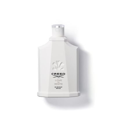 Creed Love in White Bath &amp; Shower Gel, Womens Luxury Body Wash, Floral Fresh, Crisp &amp; Green Fragrance, 200ML / 6.8 Fl Oz