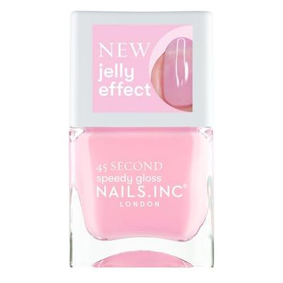 Nails Inc Ready To Jelly, Sheer Baby Pink, Fast Drying, Long Lasting, High Shine, Chip Resistant, Translucent Effect, Air Dry Manicure, Cruelty Free, Jelly And Jammin Nail Polish, 0.47 Fl Oz