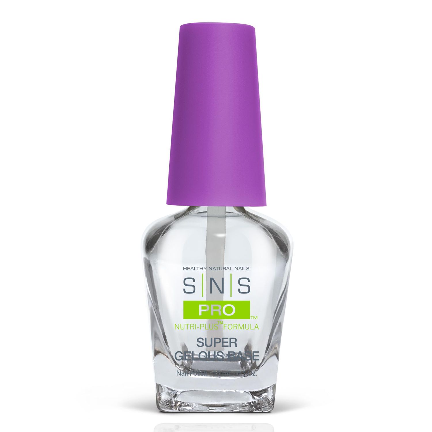 SNS Base Coat Nail Polish for Nail Dip Powder, Super Gelous Base - Long-Lasting &amp; Fast-Drying Nail Strengtheners Gel Base for Premium Colors - Low Odor &amp; No UV Lamp Required - 0.5 oz.