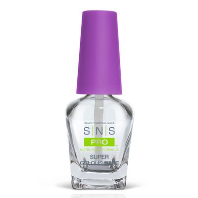 SNS Base Coat Nail Polish for Nail Dip Powder, Super Gelous Base - Long-Lasting &amp; Fast-Drying Nail Strengtheners Gel Base for Premium Colors - Low Odor &amp; No UV Lamp Required - 0.5 oz.