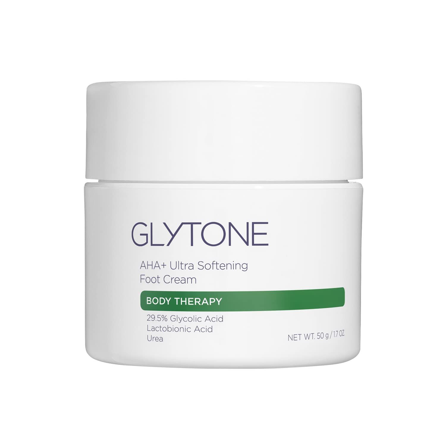 GLYTONE AHA Foot Cream for Dry Cracked Heels &amp; Feet | Exfoliate, Hydrate &amp; Retexturize Dry, Rough Foot with Exfoliating 29.5 Glycolic Acid, Moisturizing Lactobionic Acid &amp; Urea - 1.7 Oz