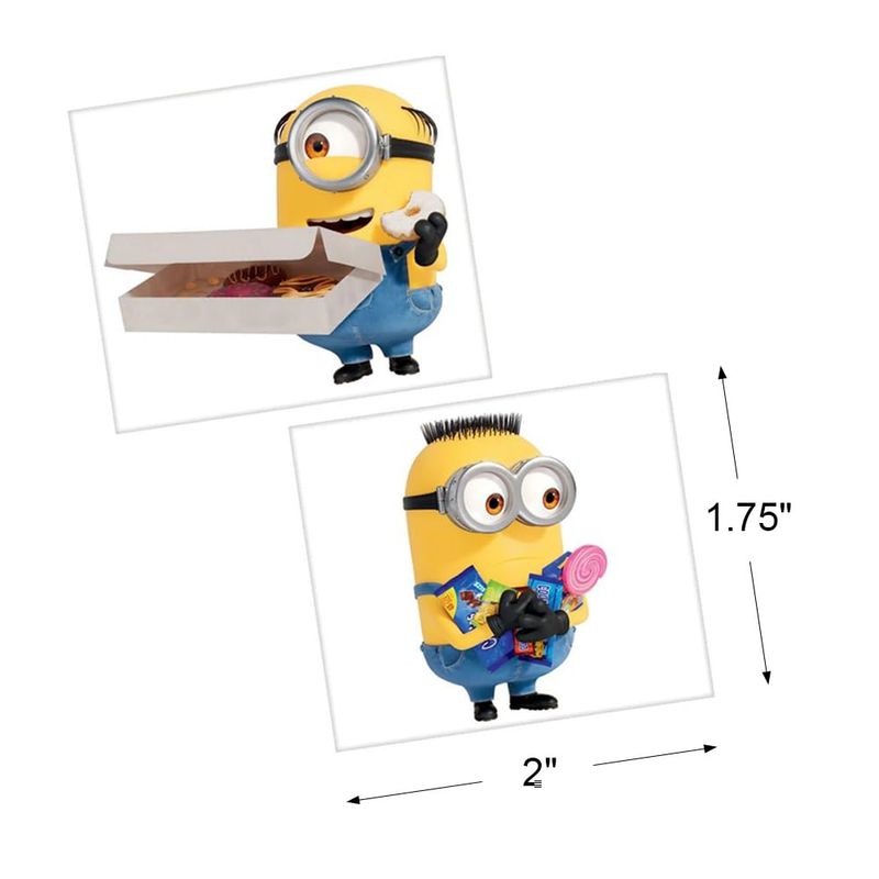 Amscan Colorful Despicable Me Temporary Tattoos - 2 x 1.75 (24 Count) - Fun &amp; Easy to Apply Cartoon Character Designs - Perfect for Kids Parties or Everyday Wear