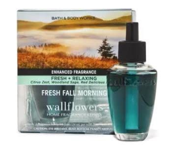 FRESH FALL MORNING Wallflowers Fragrance Refill 0.8 Oz., White, Pack of 1