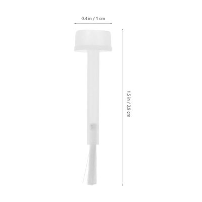 Artibetter 100pcs Nail Polish Replacement Brush Clear Round Dip Powder Liquid Replacement Brush Set for DIY Nail Art Salon