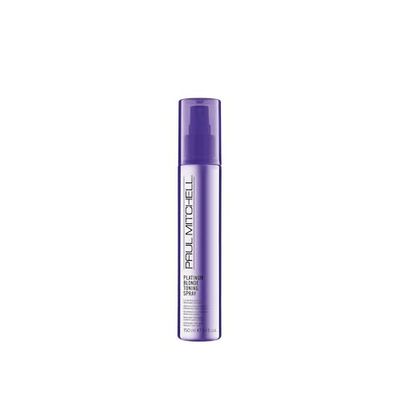 Paul Mitchell Platinum Blonde Purple Toning Spray, Cools Brassiness, Eliminates Warmth, For Color-Treated Hair Naturally Light Hair Colors 5.1 fl oz