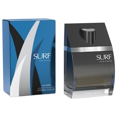 MIRADA Surf Pour Homme, Mens Eau de Parfum (EDP) 3.4 FL. Oz (100ml), Mens Perfume with Notes of Citrus, Lemon, Lavender, Green, Marine