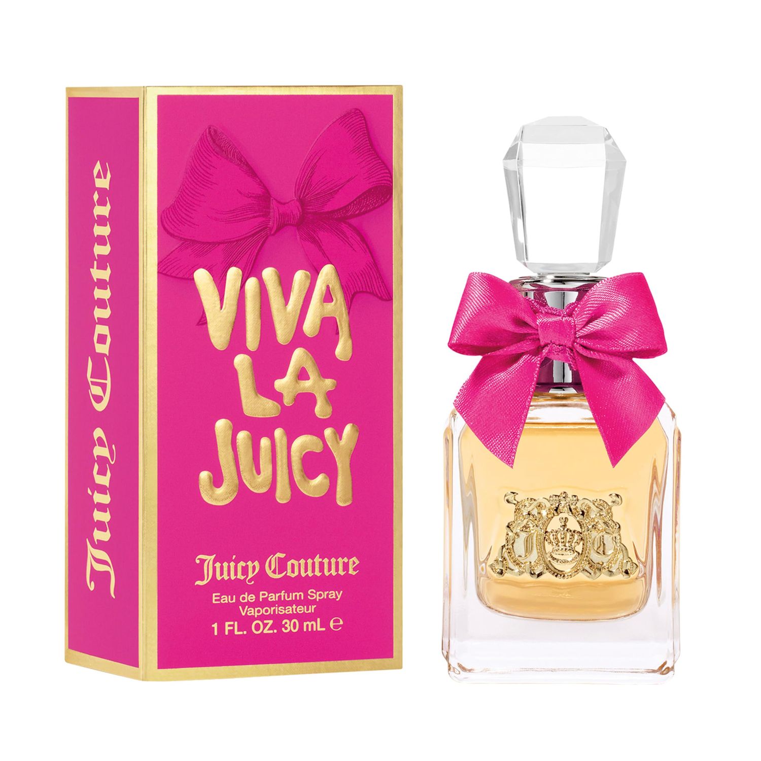 Juicy Couture Viva La Juicy Eau De Parfum, Womens Perfume with Notes of Mandarin, Gardenia &amp; Caramel, Floral &amp; Sweet, EDP Spray, 1.0 fl oz