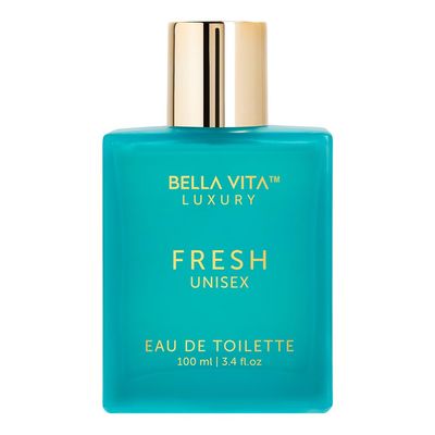 BellaVita Luxury Fresh Unisex Eau de Toilette (3.4 fl. oz.) | Long-Lasting Fragrances with Bergamot, Lavender &amp; Ylang-Ylang | Fresh Toilette with French citrusy Vanilla Perfume Oil