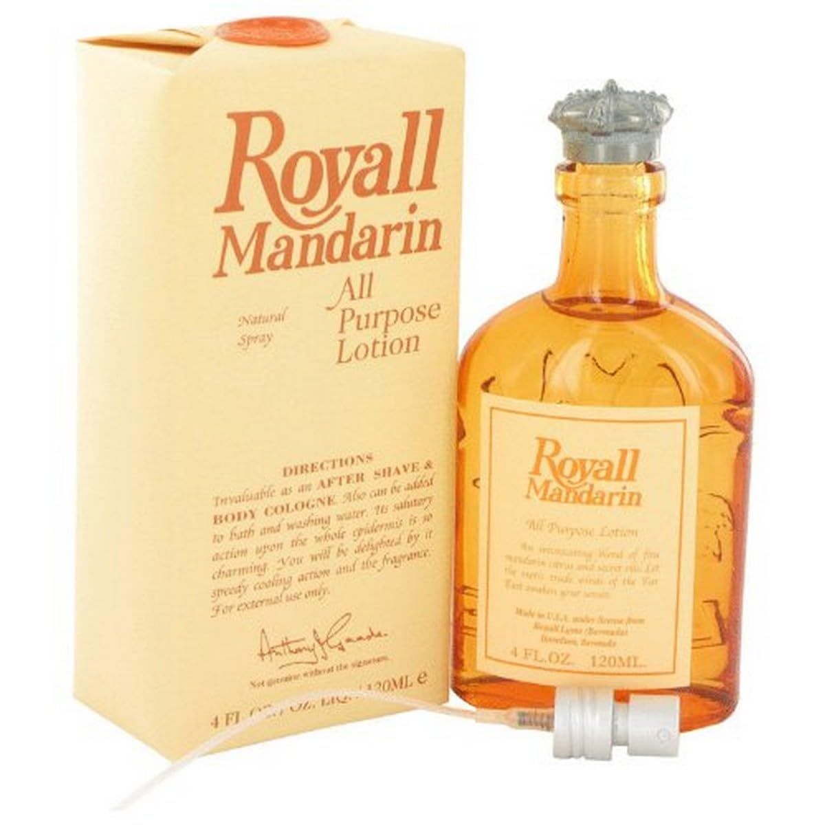 Royall Mandarin Orange By Royall Fragrances Aftershave Lotion Cologne Spray 4 Oz