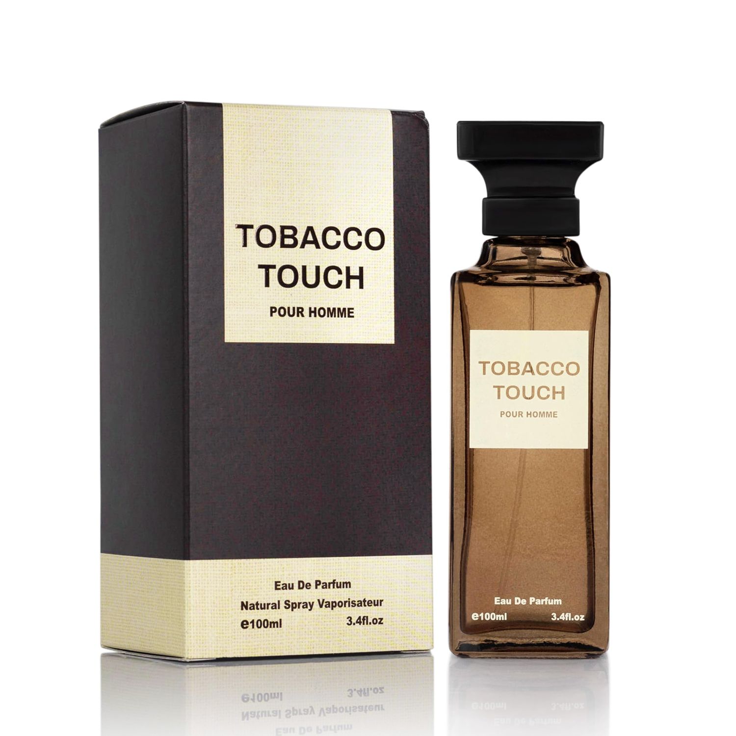 Tobacco Touch for Men &amp; Women - Aromatic Spices &amp; Sweet Oriental Fragrance - Top Notes of Tobacco Leaf, Tonka Bean &amp; Vanilla - Base Scents of Dry Fruit &amp; Wood - Elegant 100ml Bottle, Unisex Parfume