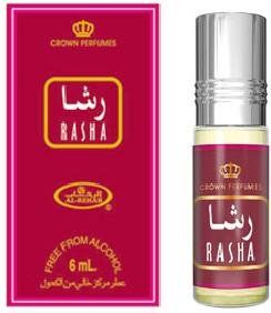 Al-Rehab Rasha Concentrated Perfume Rollerball for Women, 0.2oz/ 6 Ml