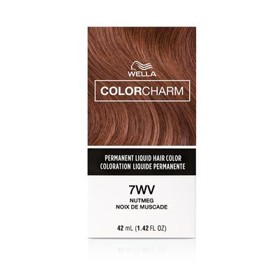 COLORCHARM Permanent Liquid Hair Color for Gray Coverage| 7WV Nutmeg | 1.4 Fl Oz