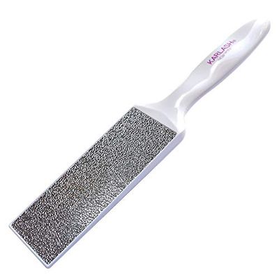 Karlash 2-Sided Hypoallergenic Nickel Foot File for Callus Trimming and Callus Removal, Ivory
