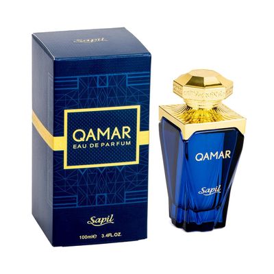 Sapil Qamar Perfume for Men and Women - Long-Lasting Dubai Perfume - Leather Oud Scent - 3.4oz EDP - Premium Dubai Cologne - Arabic Colonge for Men - Ideal Perfume for Daily Use