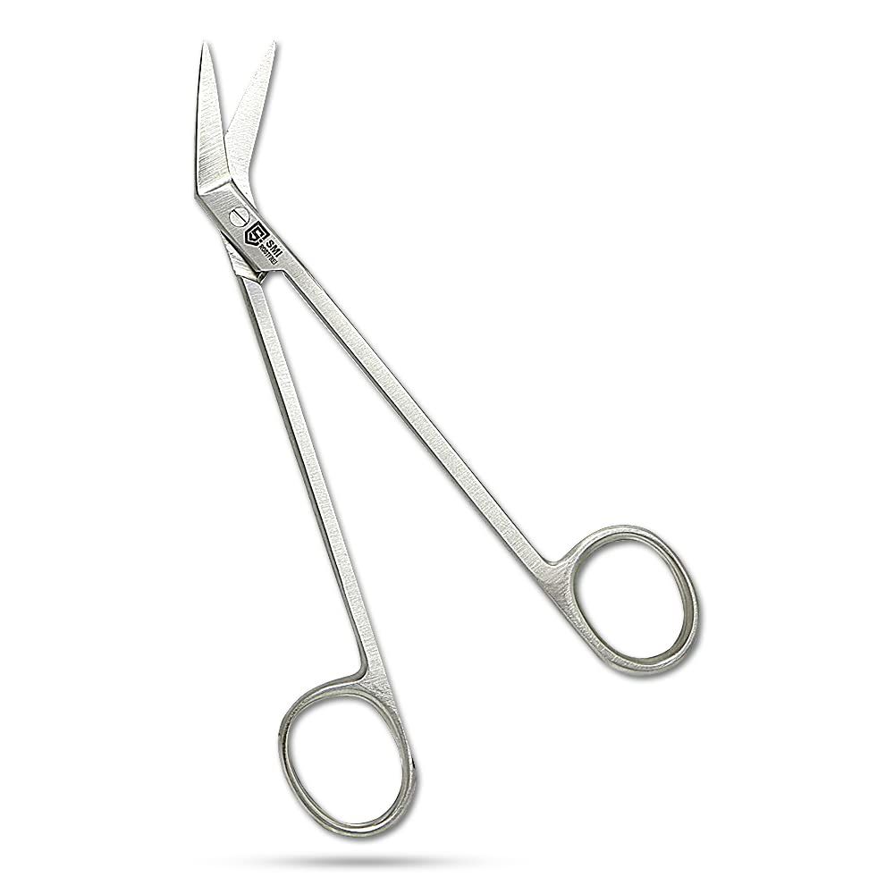 SMI 15,5 cm Long Handle Toenail Scissors for Seniors Podiatrist Nail Clippers for Disabled Thick &amp; Ingrown Nails Stainless Steel Nail Scissors Nail Cutters