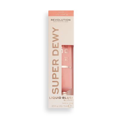 Revolution Beauty, Superdewy Liquid Blush, Richly Pigmented &amp; Buildable, Blendable Formula, Fake The Flush, 0.5 Fl. Oz.