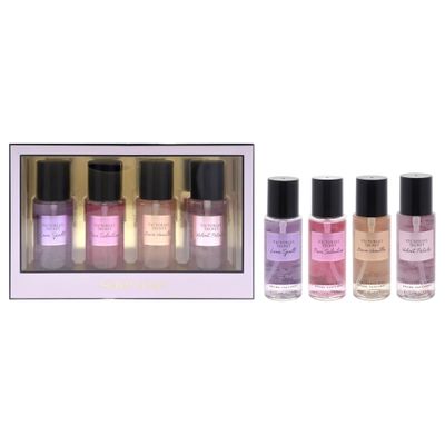 The Best of Mist Set by Victorias Secret for Women - 4 Pc Gift Set 2.5oz Love Spell Fragrance Mist, 2.5oz Pure Seduction Fragrance Mist, 2.5oz Mist, 2.5oz Mist