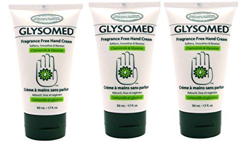 Glysomed Hand Cream 1.7 Oz Purse Travel Size Fragrance Free (3 Tubes)