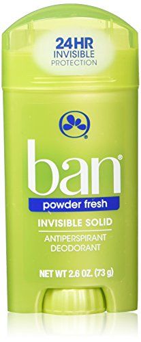 Ban Deodorant 2.6 Ounce Invisible Solid Powder Fresh (76ml) (2 Pack)