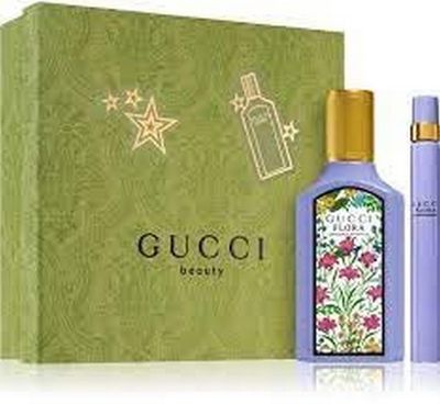 Gucci Flora Gorgeous Magnolia for Women - 2 Pc Gift Set 1.6oz EDP Spray, 0.33oz EDP Spray