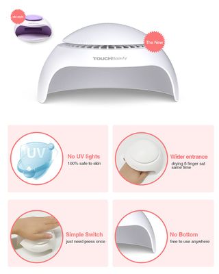 TOUCHBeauty Portable Nail Dryer with Air &amp; 1 Led Nail Lamp Small Size Safe use for Kids Teen Drying Regular Nail Polishes Gift for GirlsTB-2130