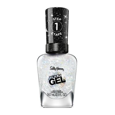 Sally Hansen Miracle Gel, Merry and Bright Frost Bright, Long Lasting, Gel-Like Formula, No UV Lamp Needed, Glitter Nail Polish