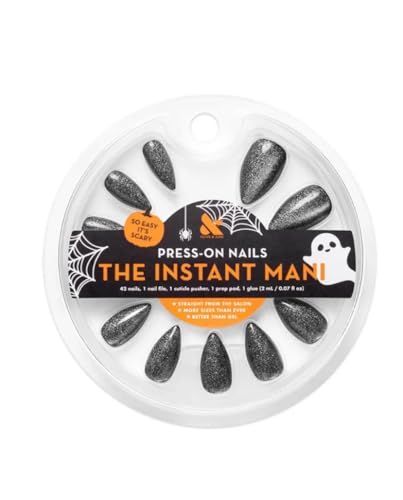 Olive &amp; June Instant Mani Medium Stiletto Press-On Nails, Velvet Ink, 42 Pieces