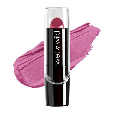 wet n wild Silk Finish Lipstick, Hydrating Rich Buildable Lip Color, Formulated with Vitamins A,E, &amp; Macadamia for Ultimate Hydration, Cruelty-Free &amp; Vegan - Retro Pink