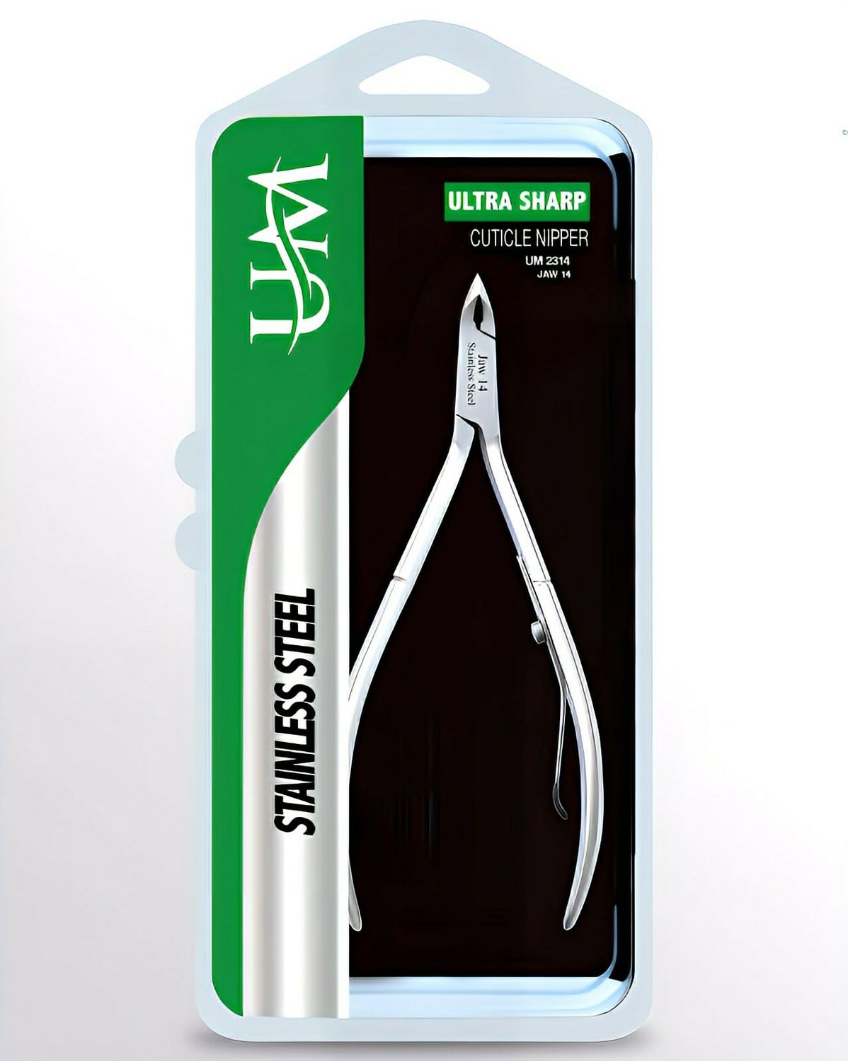 UM Supplies Cuticle Trimmer | Hangnail Remover | Extremely Sharp | Professional Cuticle Nippers | Stainless Steel | Cuticle clippers | Pedicure Manicure Tool I Jaw 14 (5mm)