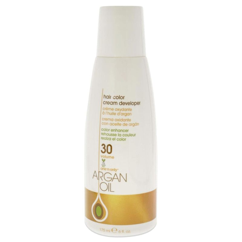 One N Only Hair Color Developer 30 - Hair Developer for Intensely Rich, Luminous Color - Enriched with Argan Oil to Condition Hair &amp; Add Shine - Contains 9 Hydrogen Peroxide (6 oz)