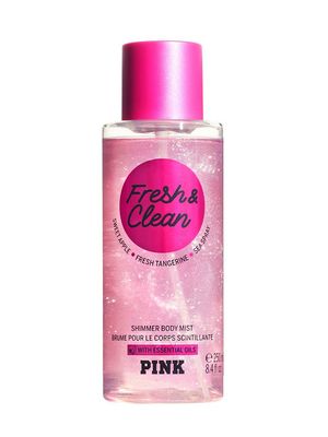 Victorias Secret Pink Collection Fresh and Clean Shimmer Body Mist New Womens Fragrance Perfume