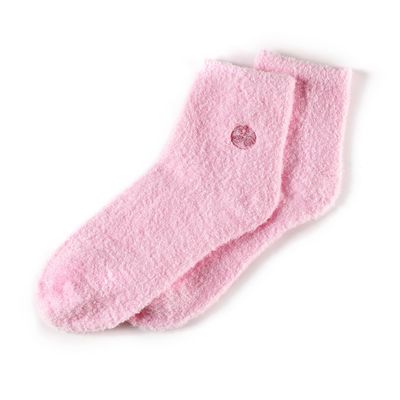 Earth Therapeutics Aloe Vera Socks - Infused with Natural Aloe Vera & Vitamin E - Helps Dry Feet, Cracked Heels, Calluses, Rough Skin, Dead Skin - Use with Your Favorite Lotions - Pink