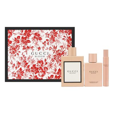 Gucci Bloom for Women 3.3 Ounce Eau De Parfum Spray 3.3 Ounce Body Lotion 0.25 Ounce Eau De Parfum Fragrance Pen