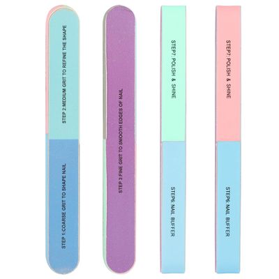 12 Pieces 7 Way Nail Files and Buffers, Professional Nail Buffing Files Buffing Block for Shaping, Contouring, Smoothing, Polishing, Shining Natural Nails
