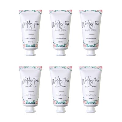 Pop Fizz Designs Bridesmaid Gifts- Wedding Team Hand Cream (6 pack)