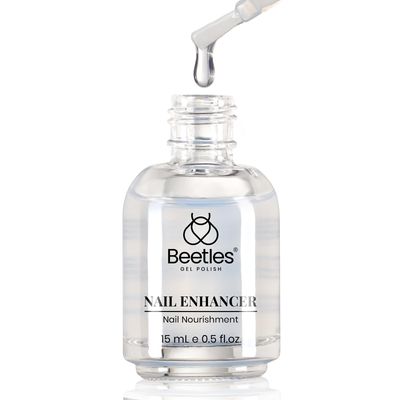 Beetles Nail Strengthener and Growth, Nail Hardener Extra Strong and Growth, Nail Strengthener for Damaged Nails Thin Nails, Clear Nail Polish Strengthener and Growth, 0.5 Fl Oz Quick Dry Nail Care