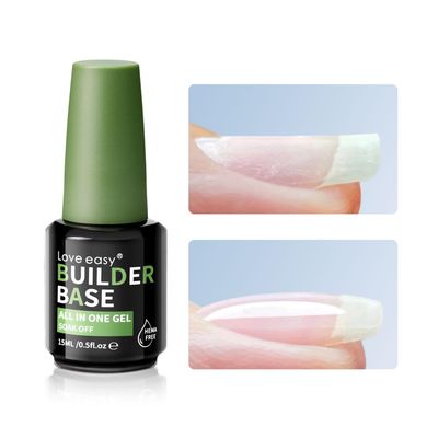 Love easy Hema Free Builder Gel - Hypoallergenic Strong Base Coat | Long-Lasting Adhesion (30 Days) for Professional Nails Gift for Women