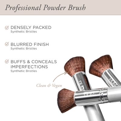 PR Beauty Chisel Brush, Flat Top Makeup Brush, Synthetic, Cruelty-Free Bristles, 1 ct.