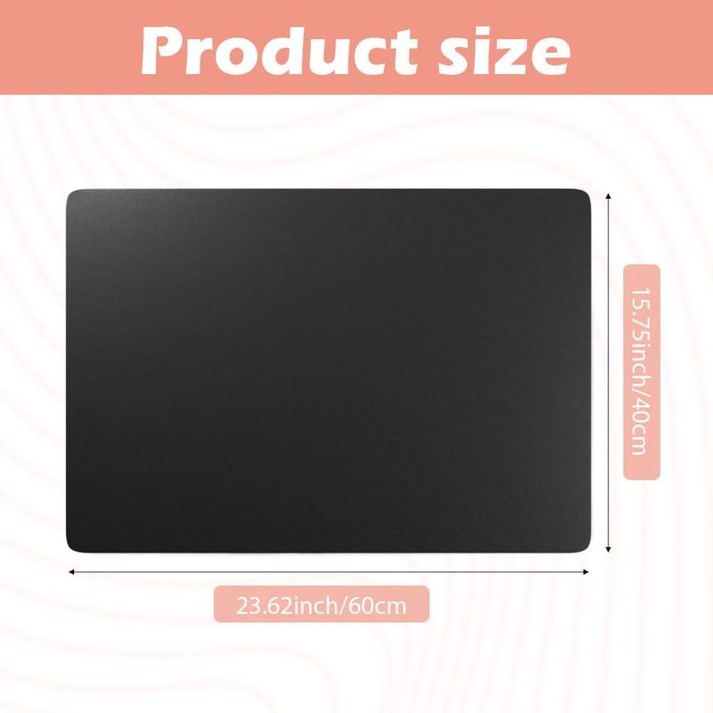 23.62x15.75 Inch Nail Art Table Mat(Nail Mat Only), Foldable Manicure Mat Nail Polish Mat for Nail Arm Rest, Manicure Pad Nail Table Pad Desk Mat for Nail Technician Salon Home (Black)