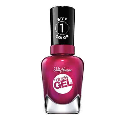 Sally Hansen Miracle Gel, Mad Women, Long Lasting, Gel-Like Formula, No UV Lamp Needed, Red Nail Polish