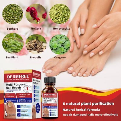 2Pc Multi-Purpose Nail Repair &amp; Extra Strength Nail Fungus Treatment with Soothing Tea Tree Oil for Discolored &amp; Damaged Nails - Best Plant Drops for Nails Care