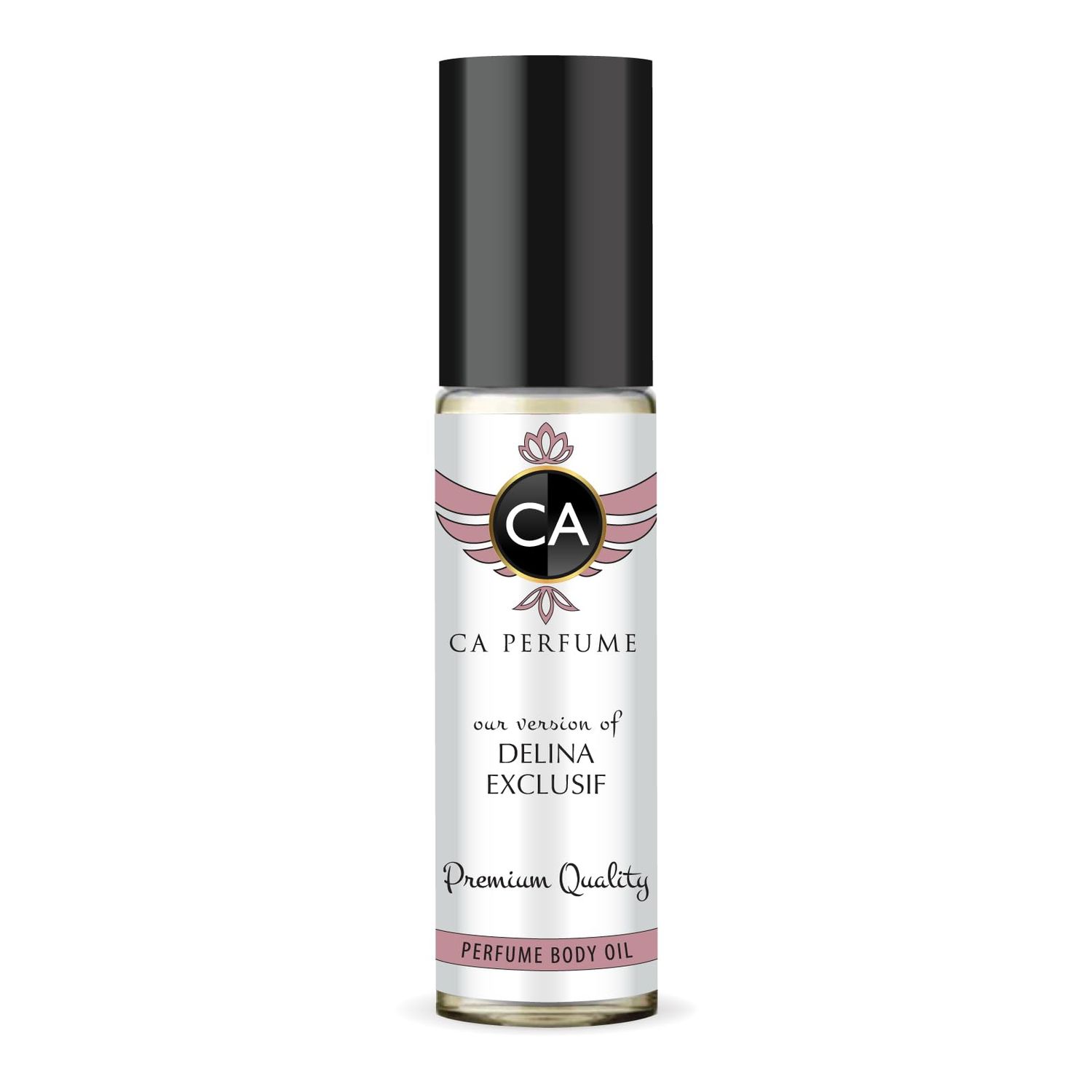 CA Perfume Impression of Delina Exclusif For Women Replica Fragrance Body Oil Dupes Alcohol-Free Essential Aromatherapy Sample Travel Size Concentrated Long Lasting Attar Roll-On 0.3 Fl Oz/10ml