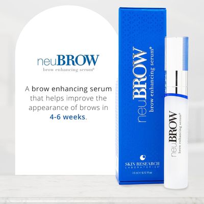 neuBROW Brow Enhancing Serum by Skin Research Laboratories - 3.6 mL Eye Brow Serum for Defined, Fuller &amp; Thicker-Looking Hair Brows - Advanced Formula Promotes Natural &amp; Healthy Appearance of Brows