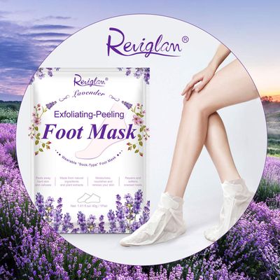 Foot Peeling Mask, 2 Pack Peel Mask, Lavender Exfoliating Foot Peel Mask, Cracked Heels Repair - for Calluses, Dead &amp; Dry Skin